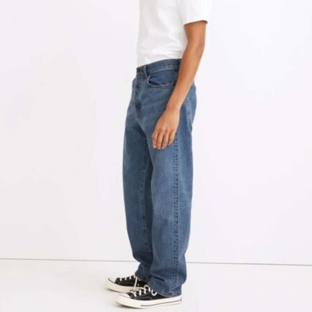 Madewell Mens Vintage Straight Jeans Medium Millbrook Wash Button Fly 29x32